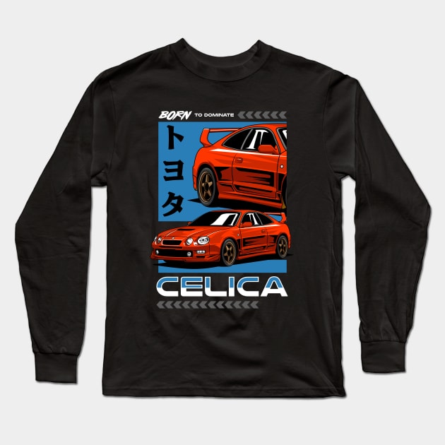 Celica GT Four JDM Long Sleeve T-Shirt by milatees